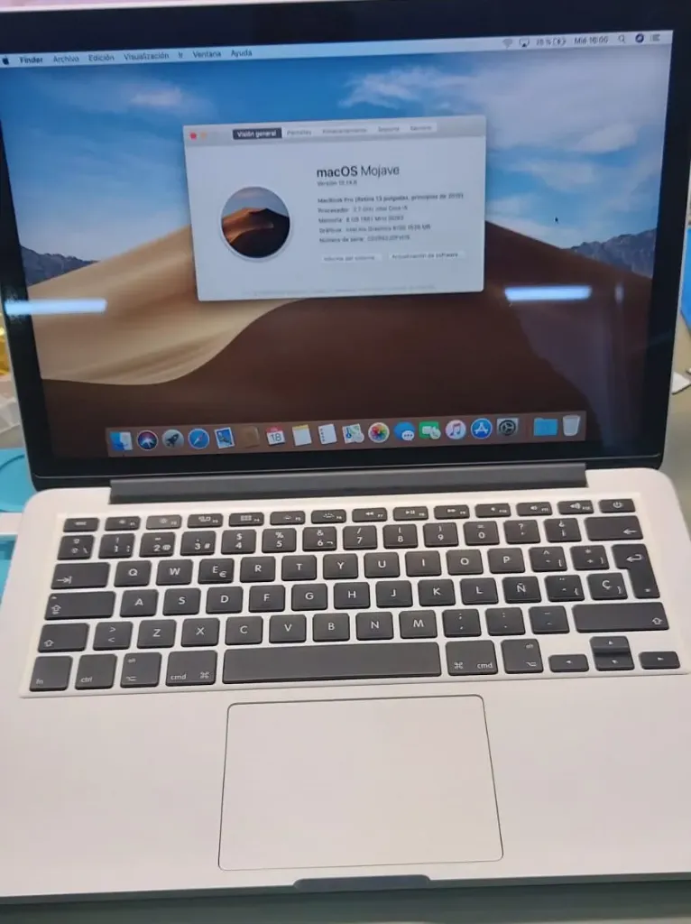 Macbook Pro 2015 i5/8Gb/Ssd Nvme 128 Gb/ 13,3" Retina A1502