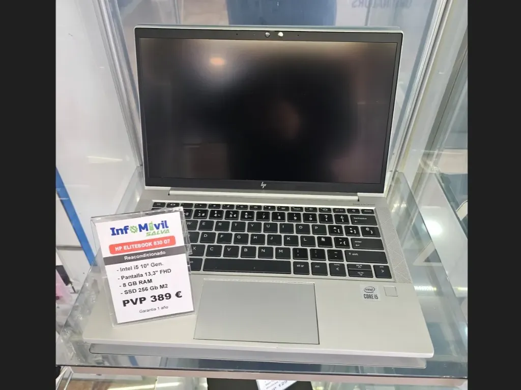 HP Elitebook 830 G7 Intel i5 10ª / 8Gb / 256Gb Nvme
